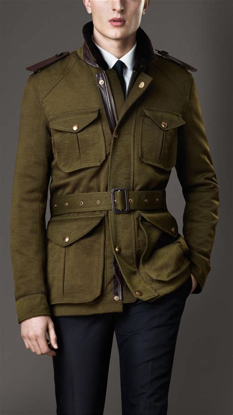 military field jacket from burberry|burberry bomber jacket men's.